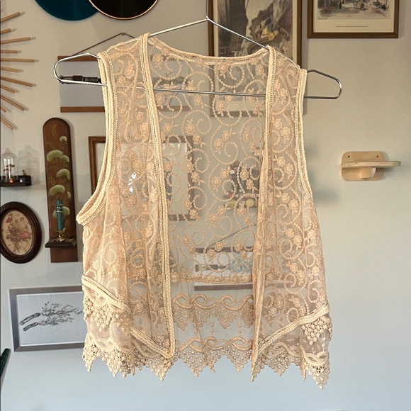 Chico's Jackets & Blazers - Chico's 30th Anniversary Charlotte Detailed Vest Frappe in Beige - Size S/M